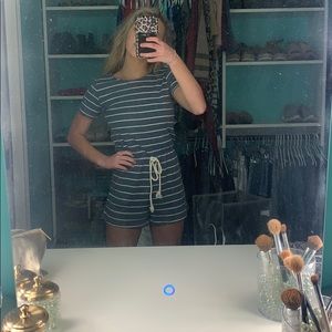 striped romper